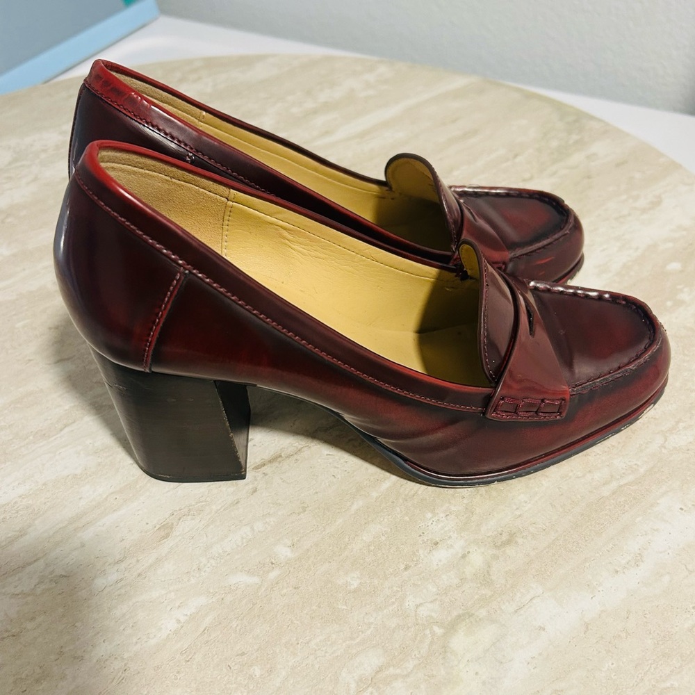 Michael Kors Deep Red Loafers - Picture 3 of 11